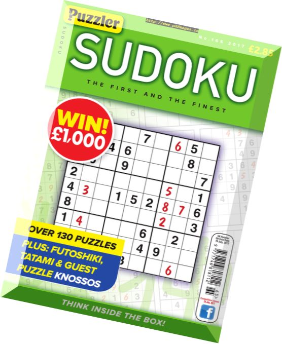Puzzler Sudoku – Issue 165 2017
