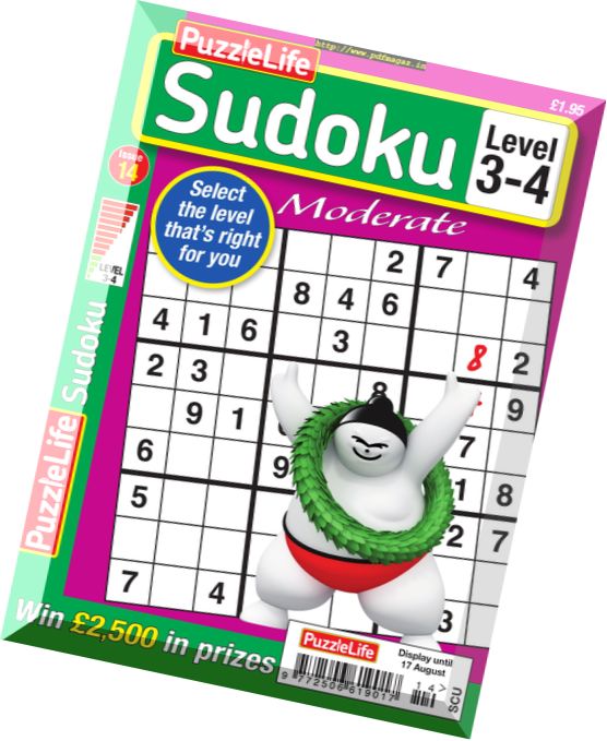 PuzzleLife Sudoku Moderate – Issue 14 2017