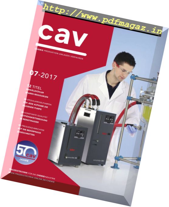CAV Chemie Anlagen Verfahren – Nr.7 2017
