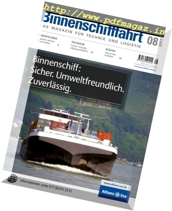 Binnenschifffahrt – August 2017