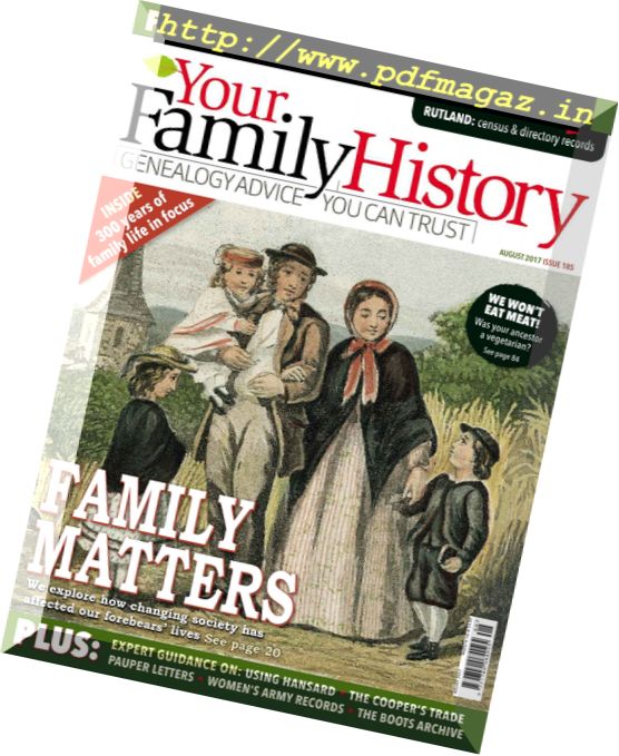 Your Family History – August 2017