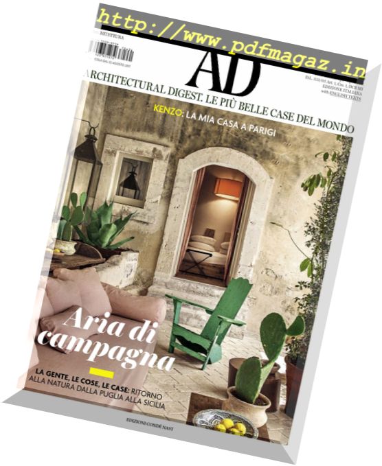 AD Architectural Digest Italia – Settembre 2017