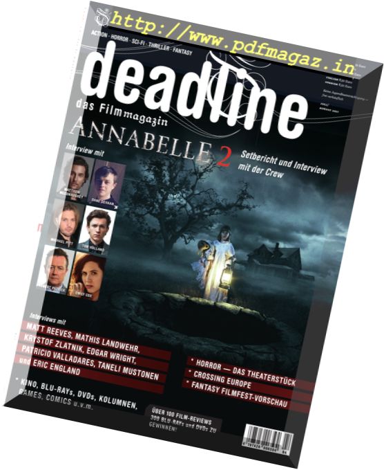 Deadline – Juli-August 2017