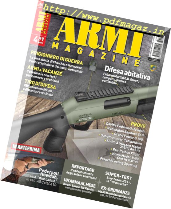 Armi Magazine – Settembre 2017