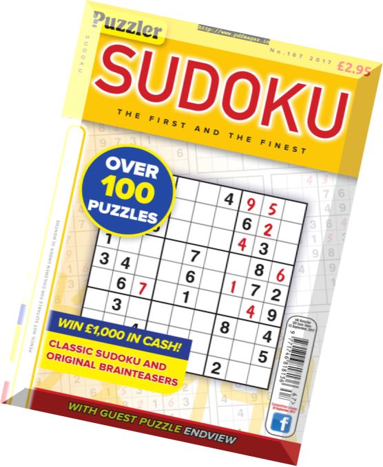 Puzzler Sudoku – Issue 167 2017