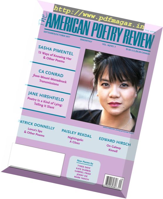 The American Poetry Review – September-October 2017