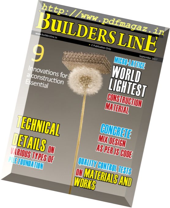 Builders line English Edition – September 2017