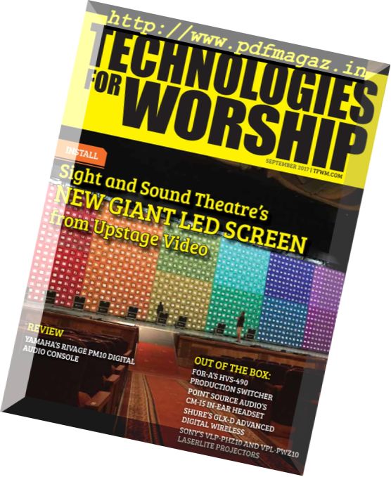 Technologies for Worship – September 2017