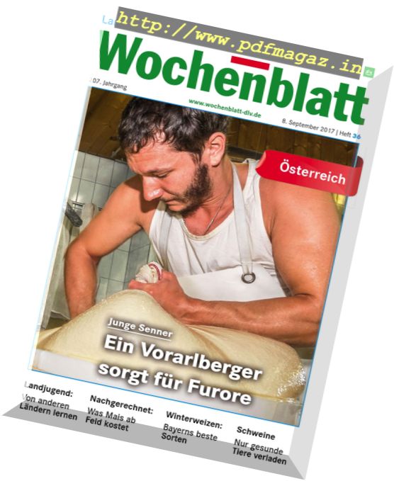 Landwirtschaftliches Wochenblatt – 8 September 2017