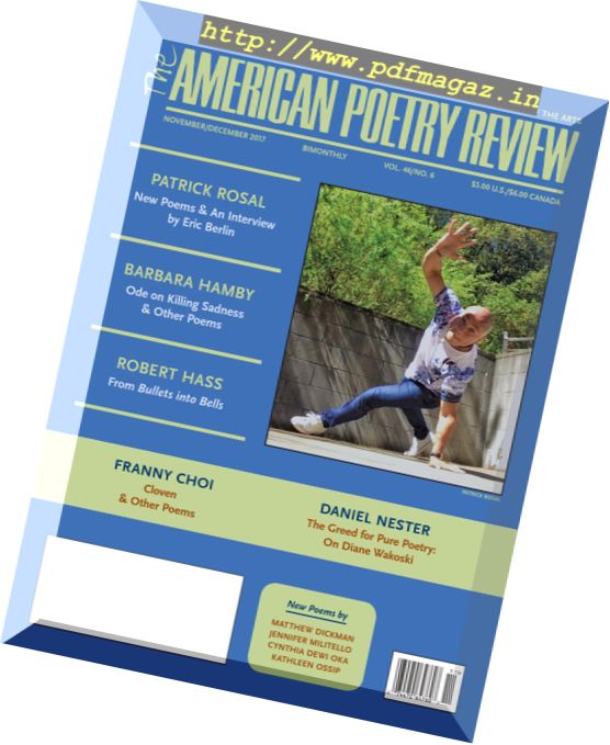 The American Poetry Review – November-December 2017