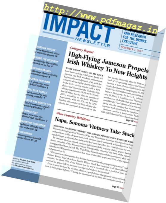 Shanken’s Impact Newsletter – November 2017