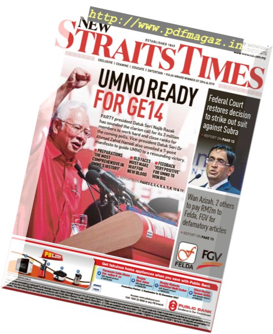 The News Straits Times – 5 Disember 2017