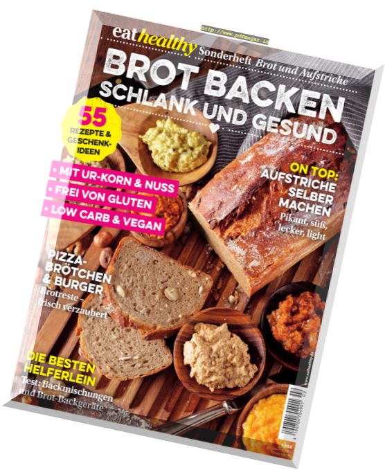 Eat Healthy Germany – Sonderheft Brot Backen Schlank und Gesund 2017