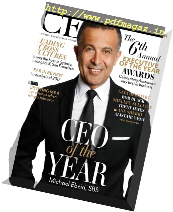 The CEO Magazine – Australia & New Zealand – December 2017