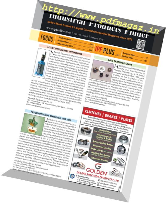 Industrial Products Finder – January 2018