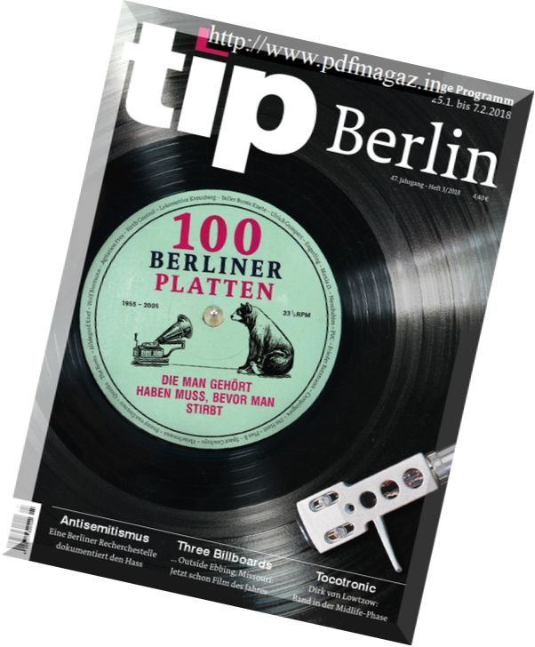 tip Berlin – 25 Januar 2018