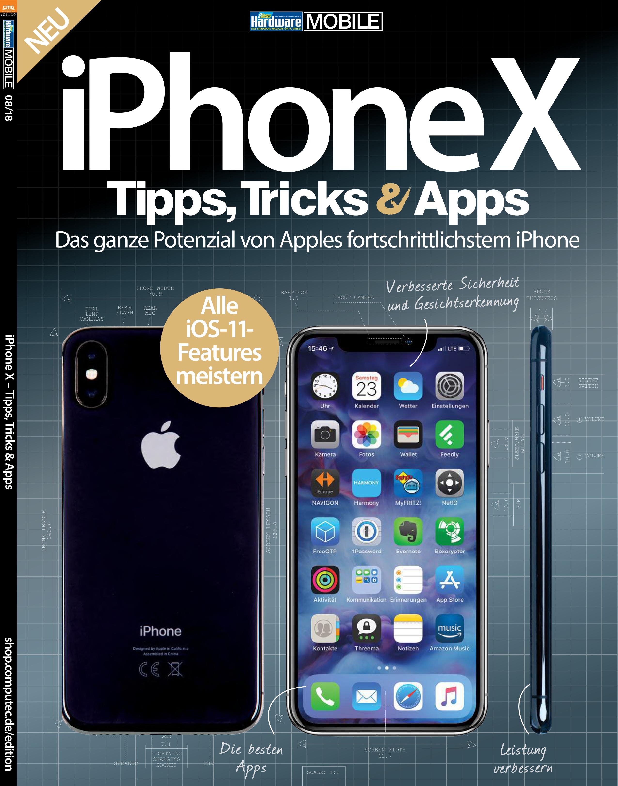 PC Games Hardware Mobile – iPhone X Tipps, Tricks & Apps – Nr.8, 2018
