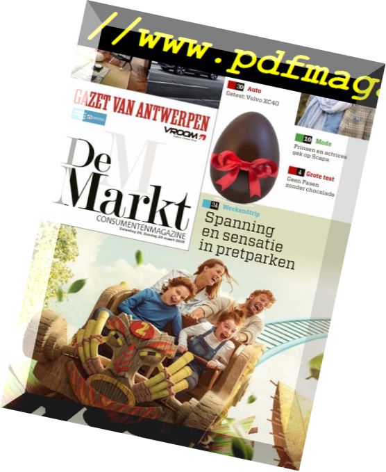 Gazet van Antwerpen De Markt – 24 maart 2018
