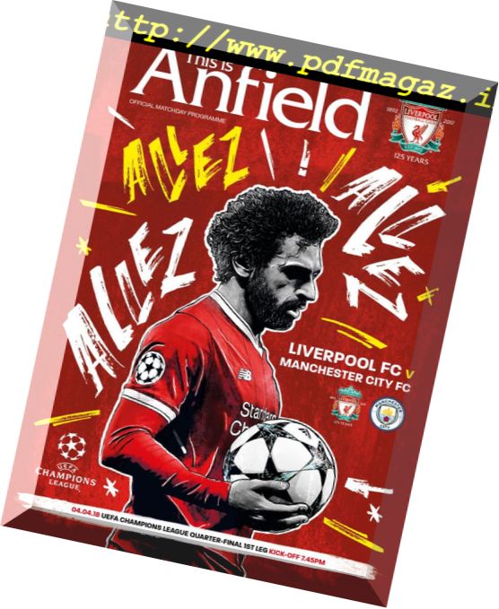 This is Anfield – Liverpool FC Programmes – 8 April 2018