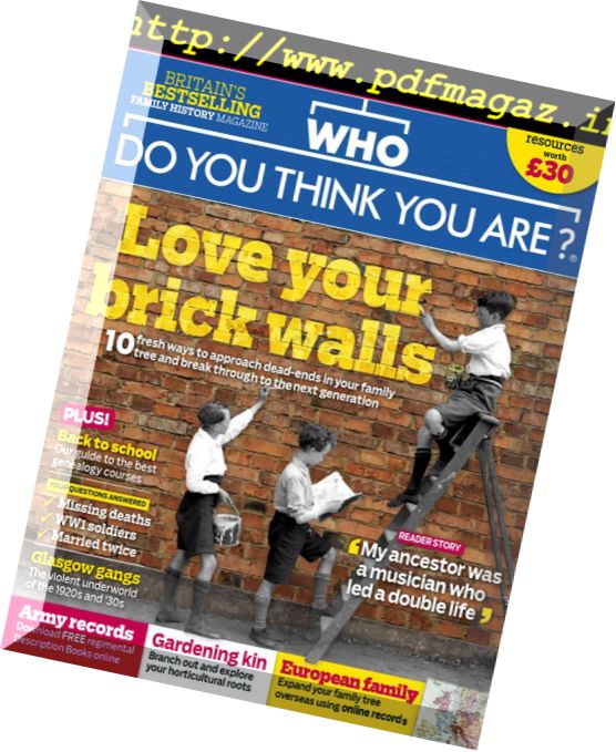 Who Do You Think You Are – May 2018
