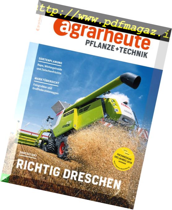 Agrarheute Pflanze + Technik – Juli 2018