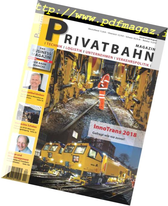 Privatbahn Magazin – Juli-August 2018