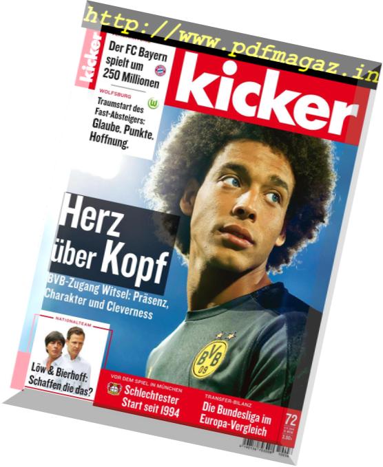 Kicker – 3 September 2018