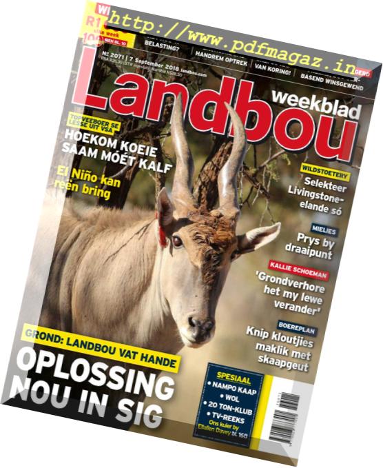 Landbouweekblad – 07 September 2018