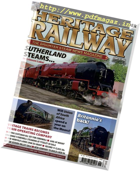 Heritage Railway – September 2018
