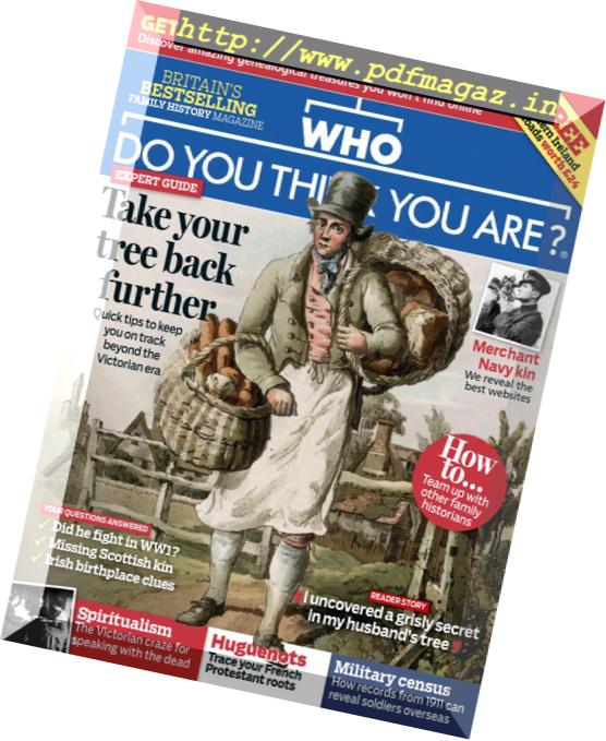 Who Do You Think You Are – October 2018