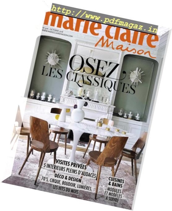 Marie Claire Maison France – octobre 2018