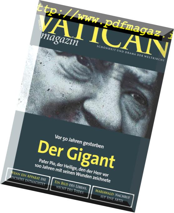 Vatican Magazin – August-September 2018