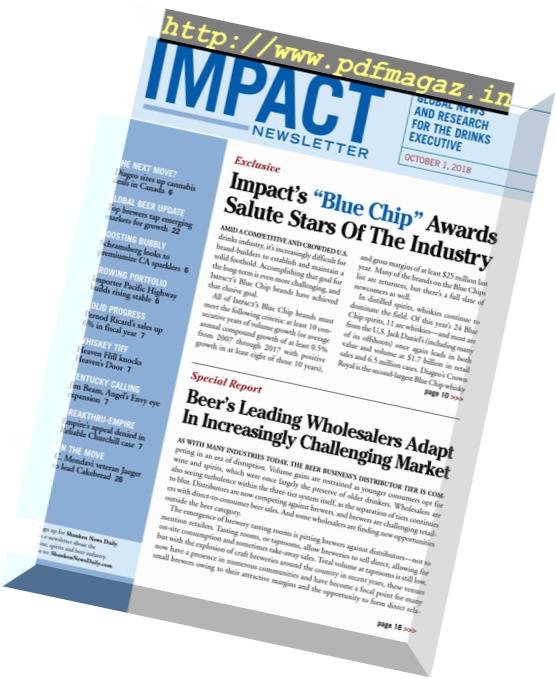 Shanken’s Impact Newsletter – October 2018