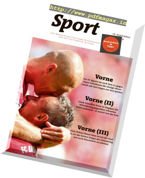 Sport Magazin – 16 September 2018
