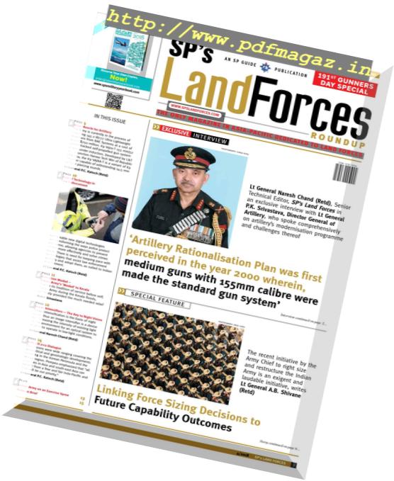 SP’s Land Forces – October 09, 2018