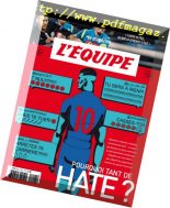 L’Equipe Magazine – 3 Novembre 2018