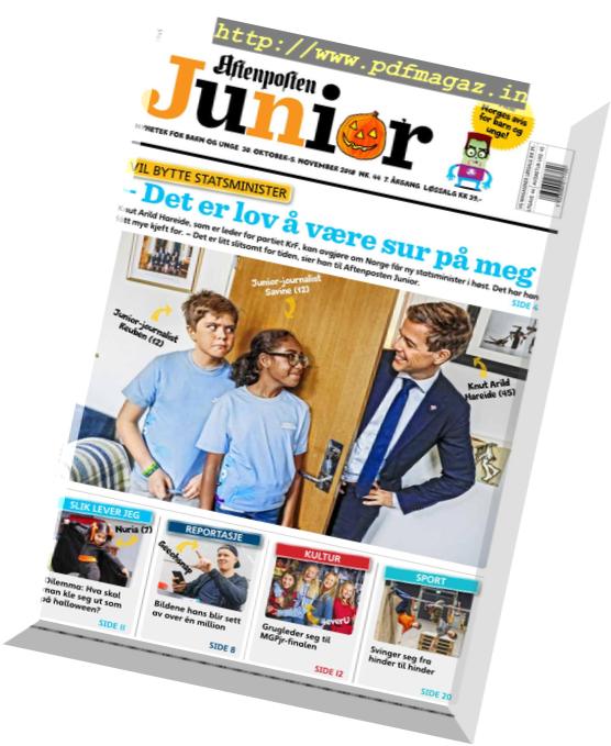Aftenposten Junior – 30 oktober 2018
