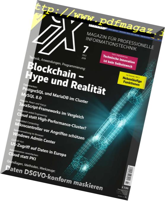 iX Magazin – Juli 2018
