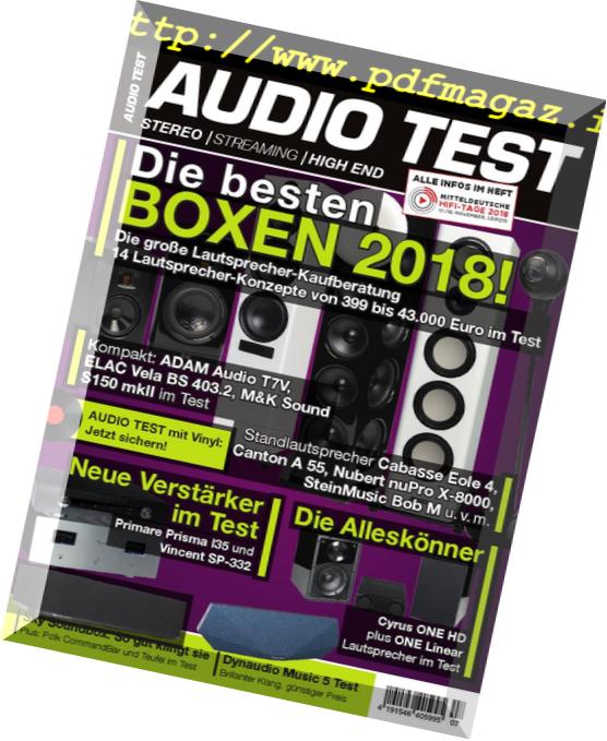 Audio Test – Nr.7, 2018