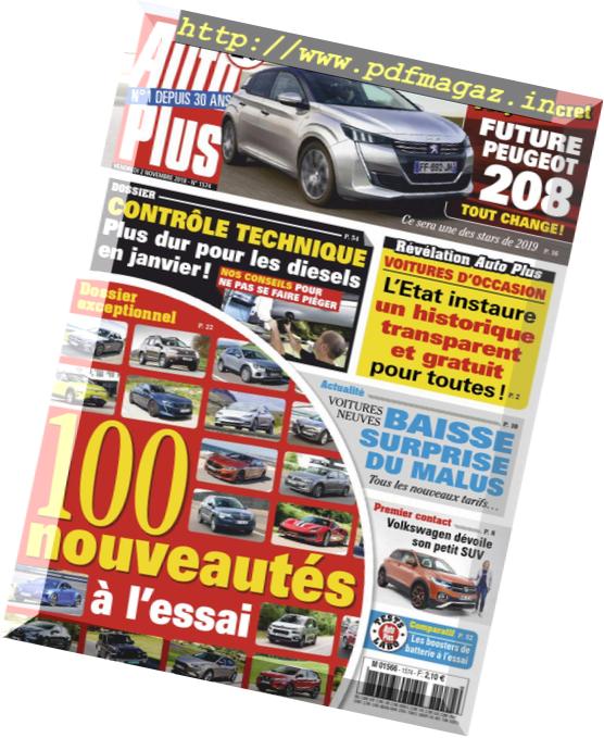 Auto Plus France – 02 novembre 2018