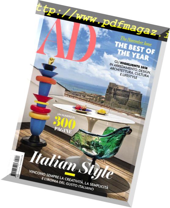 AD Architectural Digest Italia – Novembre 2018
