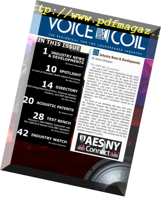 Voice Coil – October 2018