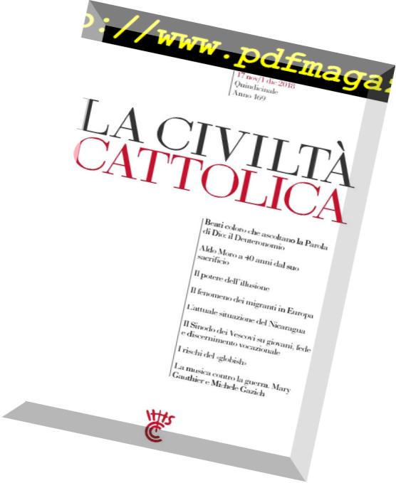 La Civilta Cattolica – 17 Novembre 2018