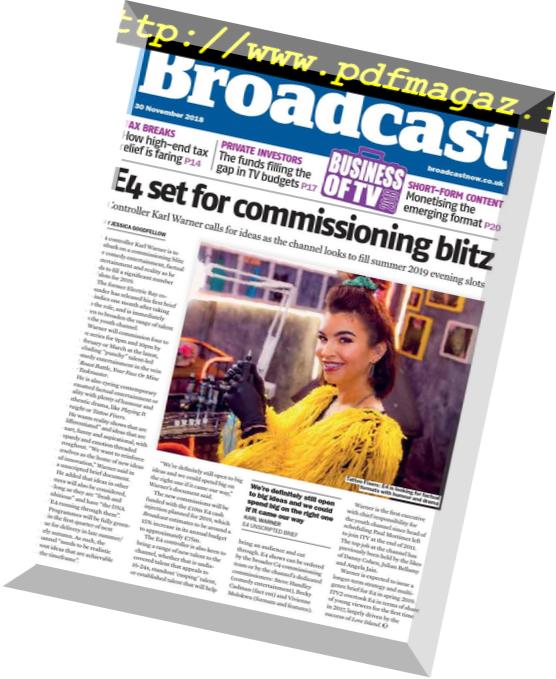 Broadcast Magazine – 30 November 2018