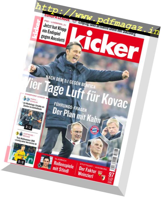 Kicker – 29 November 2018
