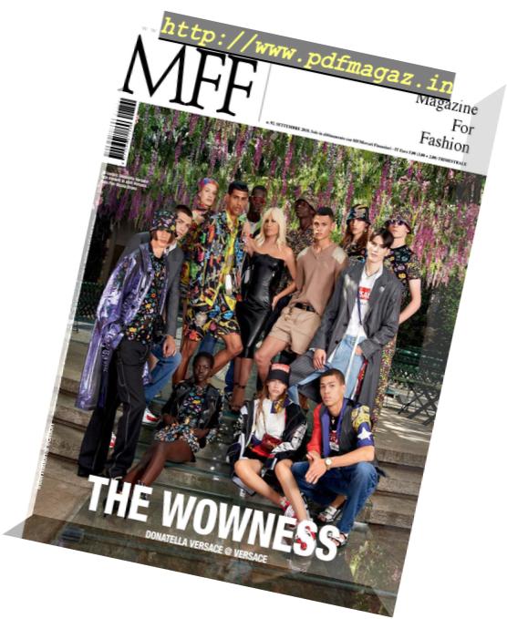 MFF Magazine For Fashion – Settembre 2018