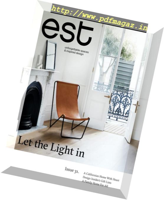 Est Magazine – Issue 31, 2018