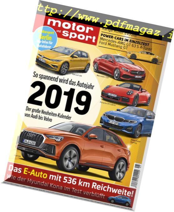 Auto Motor und Sport – 22 November 2018