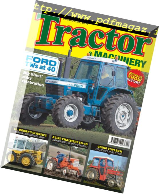 Tractor & Machinery – January 2019