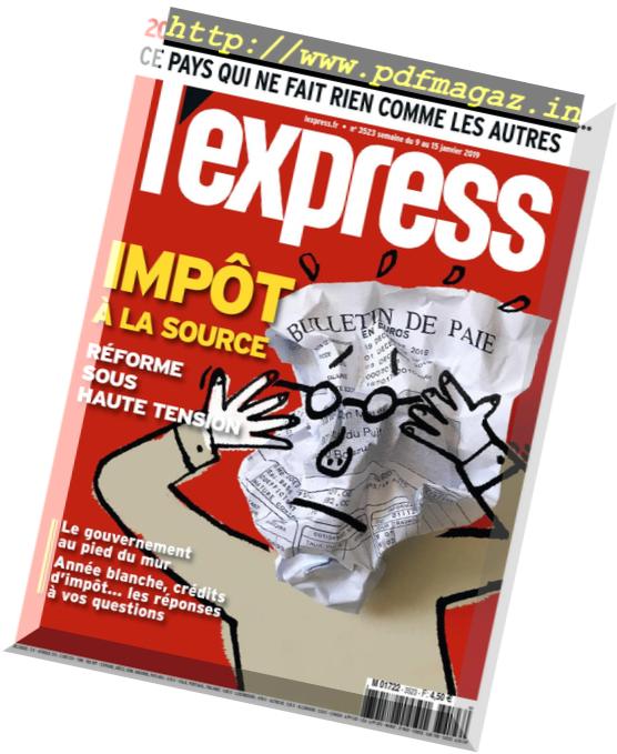 L’Express – 09 janvier 2019